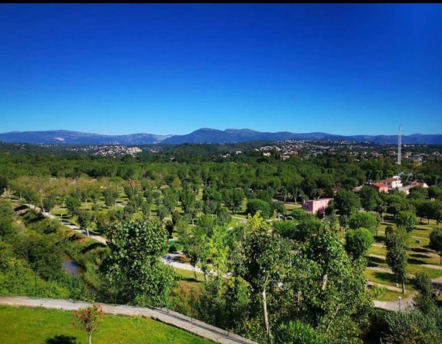 Superbe Appartement, Piscine, Vue Mer Et Montagnes Antibes Exterior photo