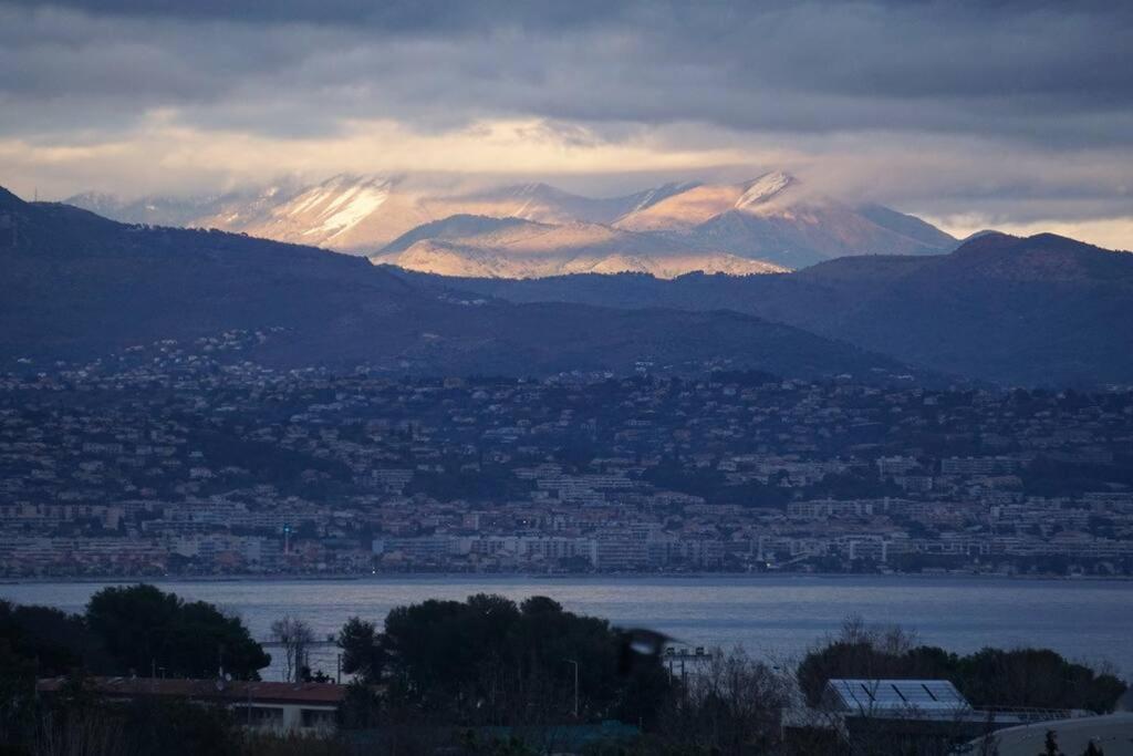Superbe Appartement, Piscine, Vue Mer Et Montagnes Antibes Exterior photo